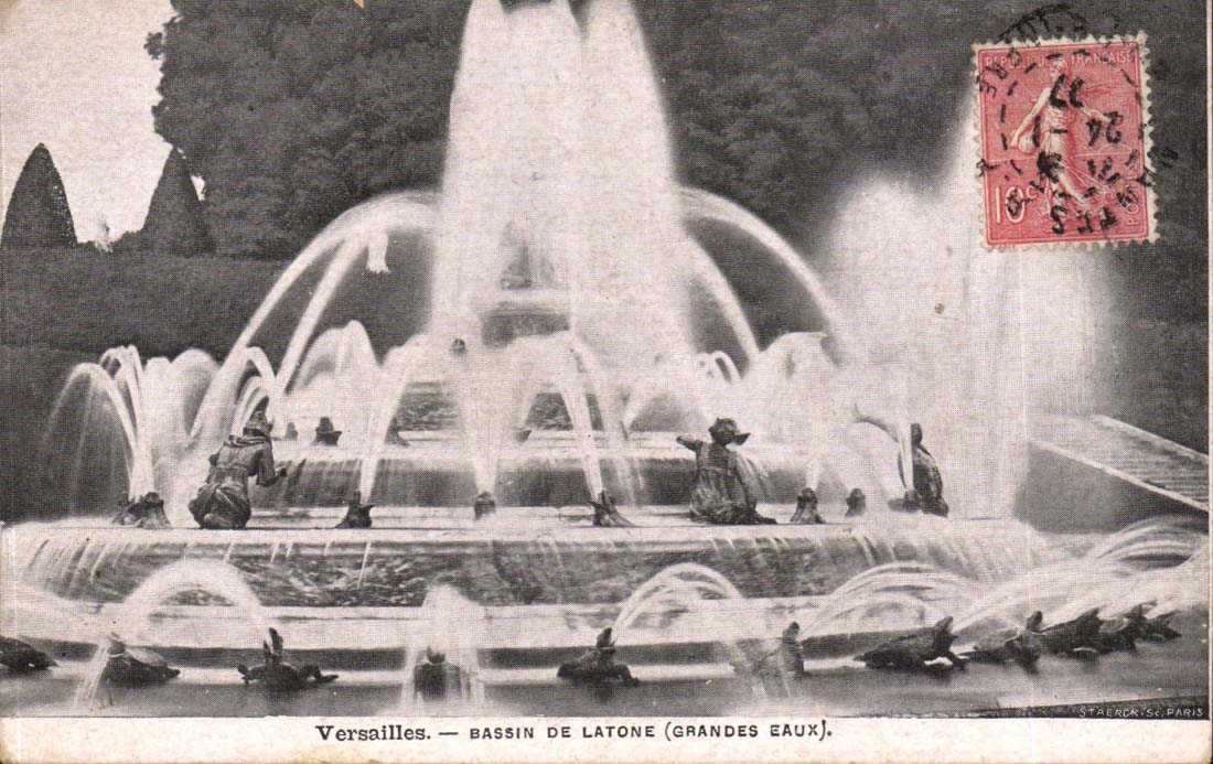 Versailles CPA Bassin de Latone (grandes eaux)