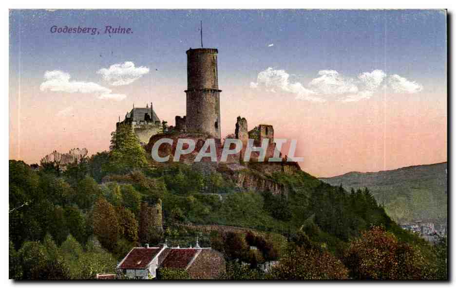 Allemagne Godesberg Ruine CPA 