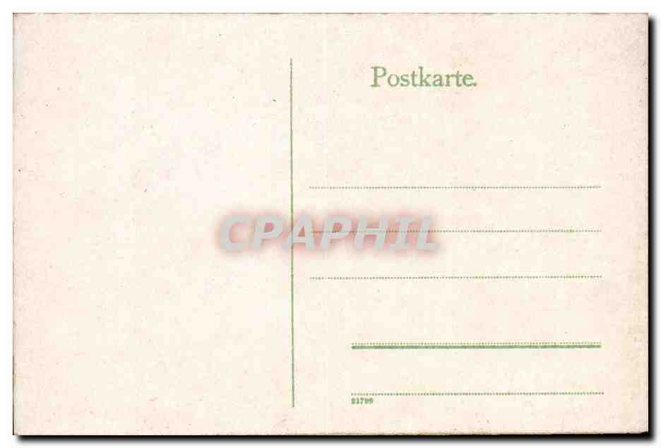 Allemagne Godesberg Ruine CPA  — Rückseite