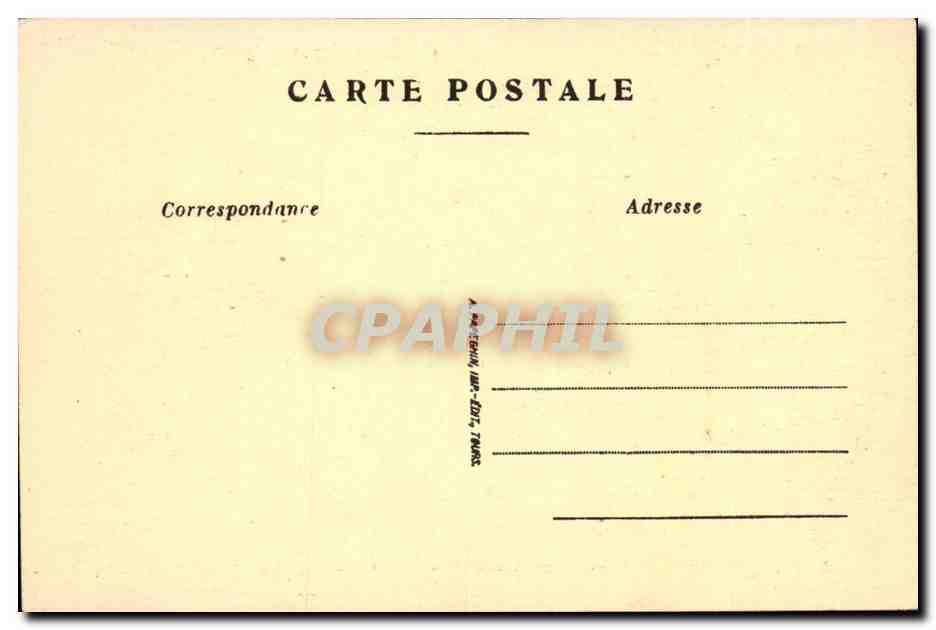 Chenonceaux - Le Chateau et la Tour des Marques - CPA  — Rückseite