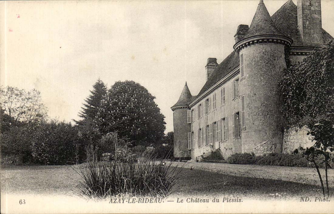 Azay le Rideau - Le Chateau de Plessis - CPA 