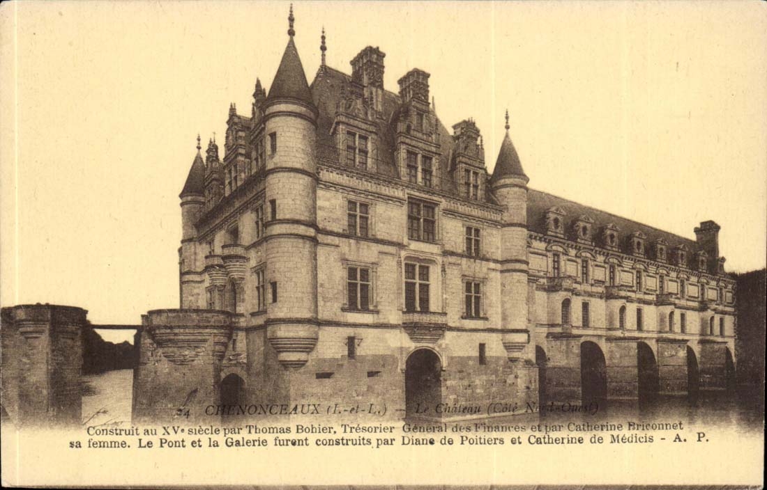 chenoceaux - Construit au Xv siecle par Thomas Bohier - CPA 