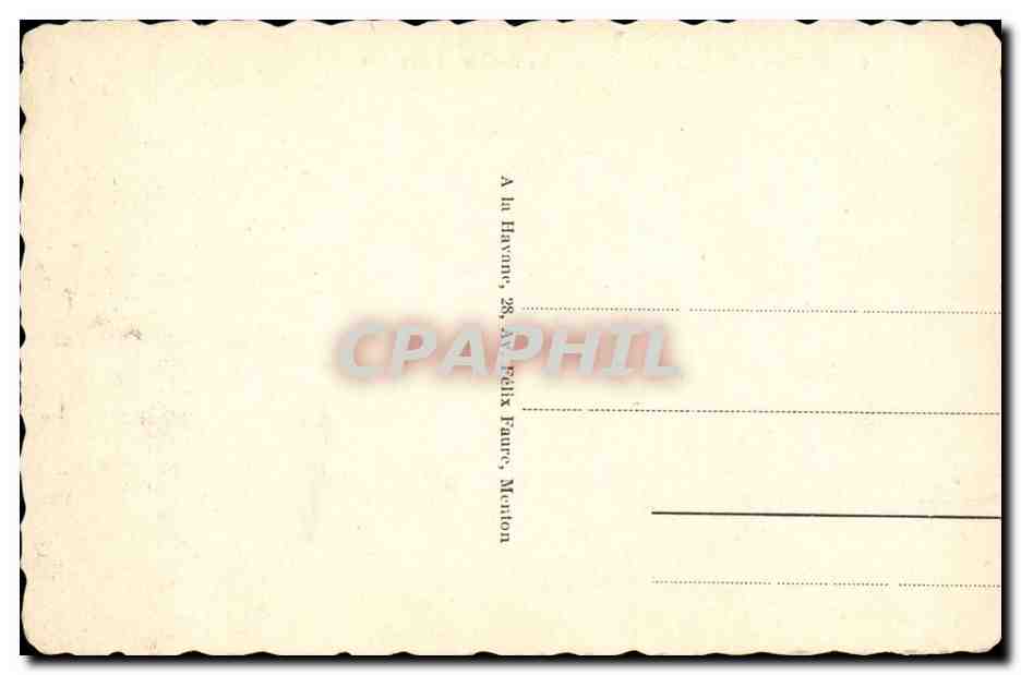 Menton - Les Parterres fleuris des Jardins du Casino - CPA  — Rückseite