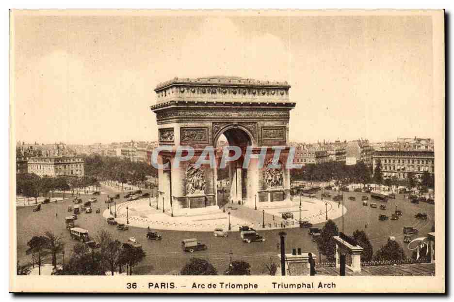 Paris - 8 - Arc de Triomphe - Triumphal Arch - CPA 