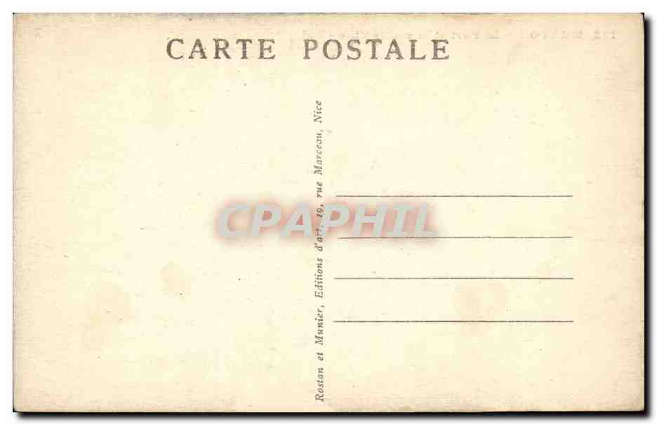 Menton - Le Port et le Vieille Ville - CPA  — Rückseite