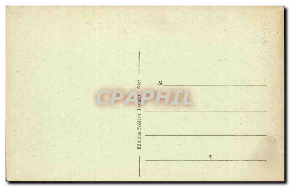 Menton - Vue Generale prise de Garavan - CPA  — Rückseite