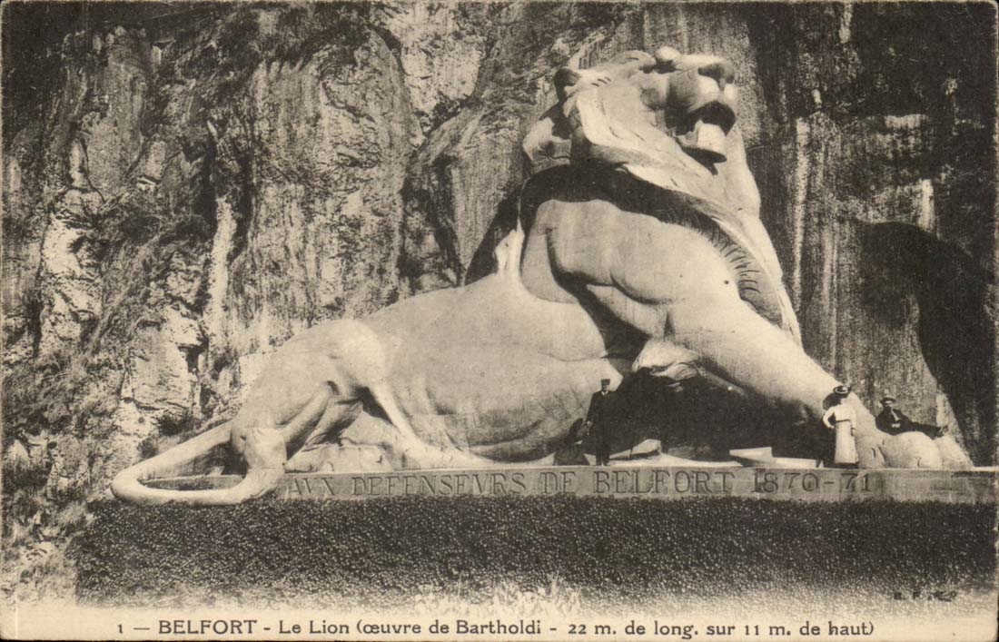 Belfort - Le Lion oeuvre de Bartholdi 22 m de long - CPA 