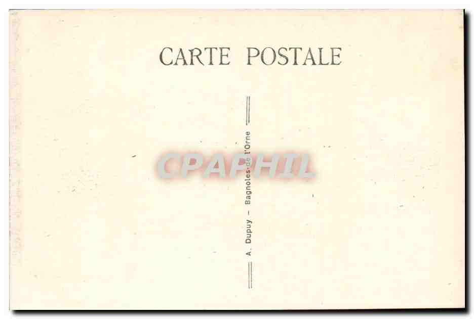 Bagnoles-de-l'Orne — Allée du Dante — A. Dupuy — Verso