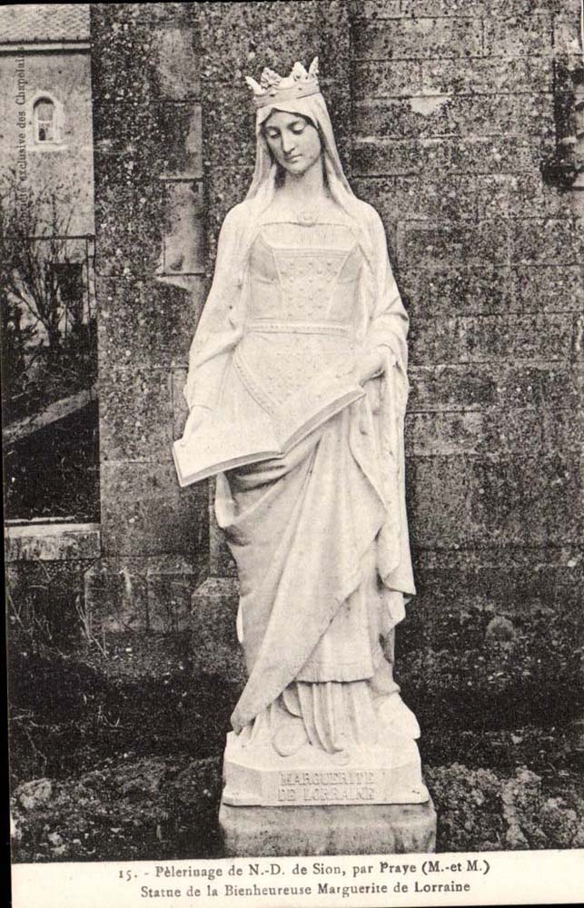 Pèlerinage de N.-D. de Sion - Statue de la Bienheureuse Marguerite de Lorraine — par Praye (M.-et M.)