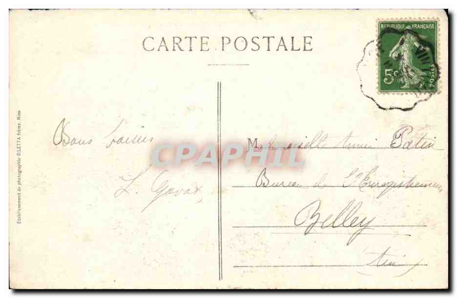 Monaco Monte CArlo CPA Vue generale de la principaute — Rückseite