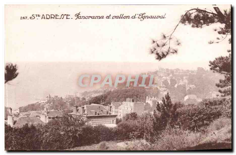 Sainte Adresse CPA Panorama et vallon d'Ignauval