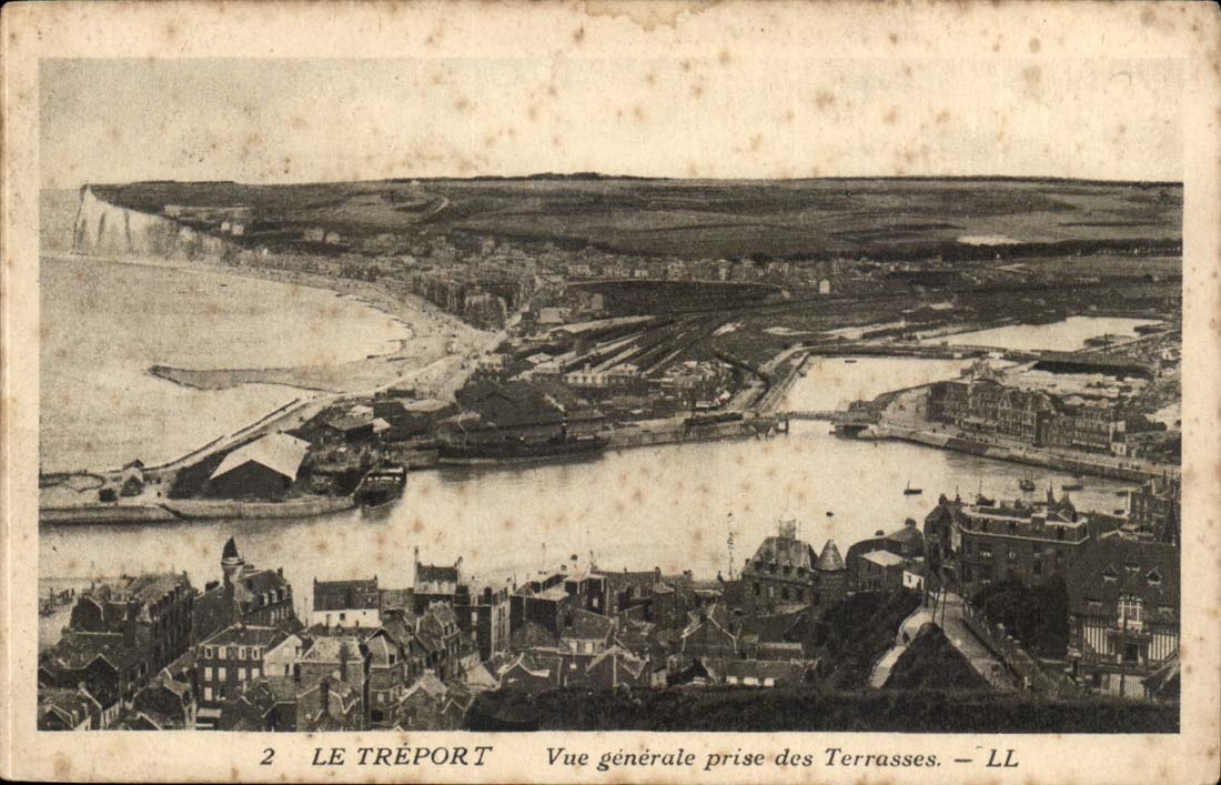 Le Treport CPA Vue generale prise des Terrasses