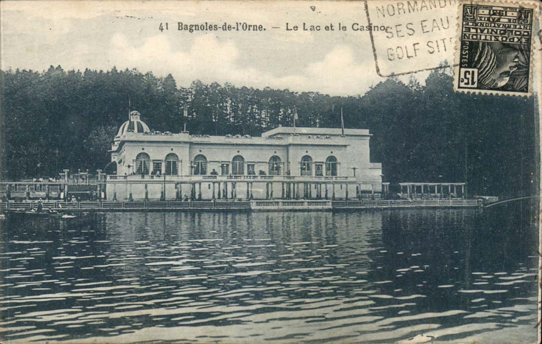 Bagnoles de l'orne CPA Le lac et le casino