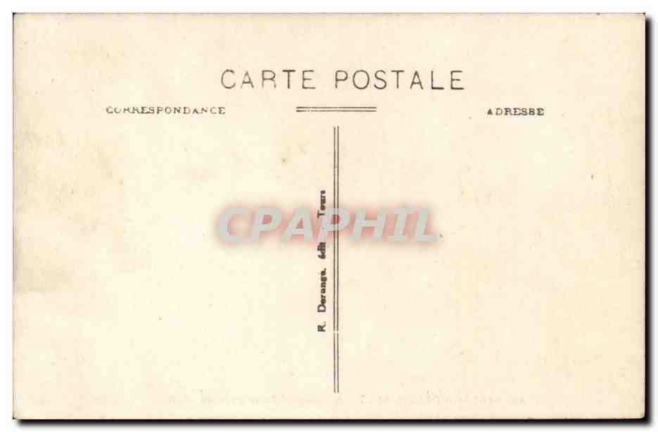 Azay le Rideau CPA Le chateau Porte d'entree — Rückseite