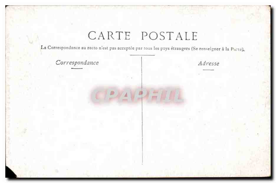 Angers CPA Entree des ruines de l'eglise Toussaint — Rückseite