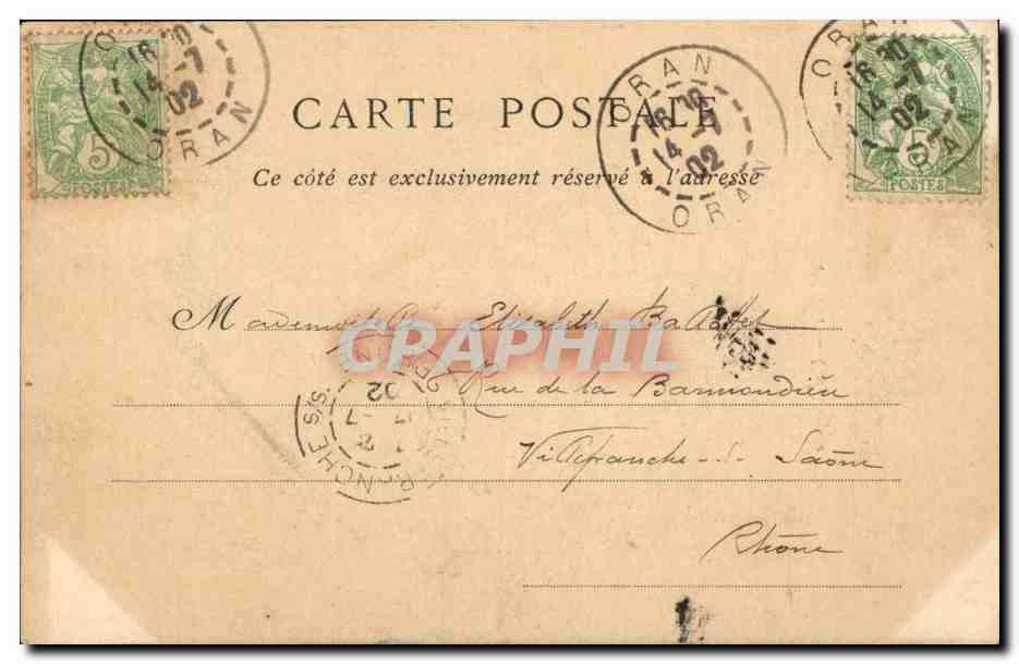 Algerie Oran CPA Une mosquee — Rückseite