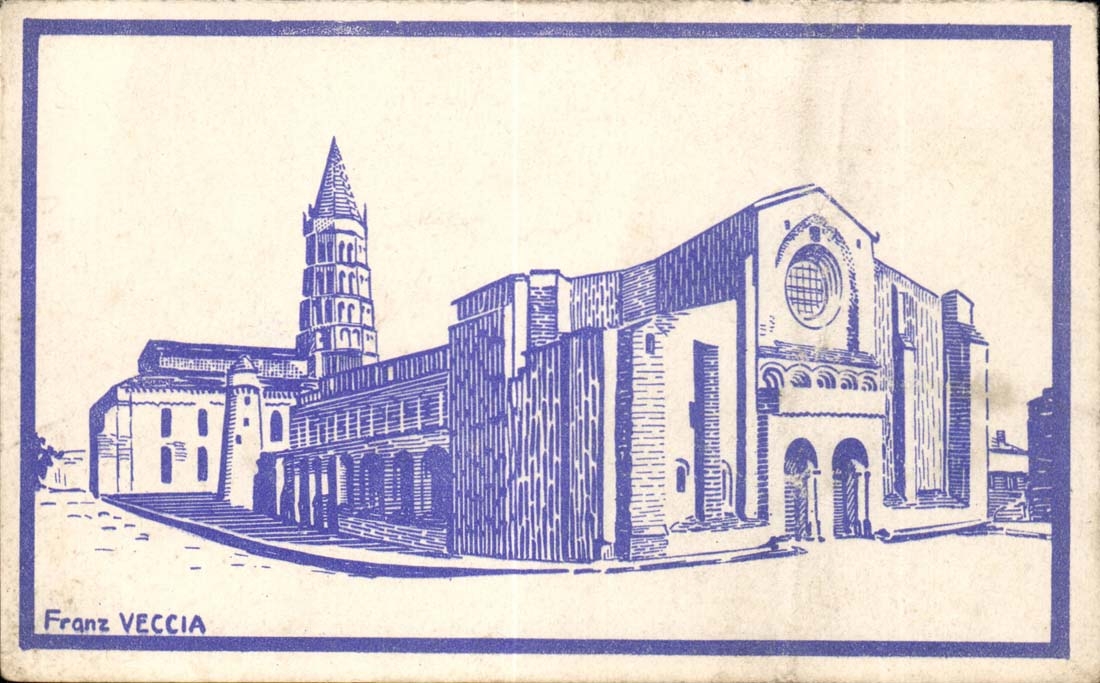 Cathédrale de Toulouse — vue architecturale — Franz VECCIA