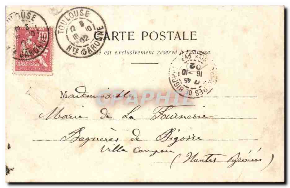 Toulouse CPA Nef de St Etienne — Verso