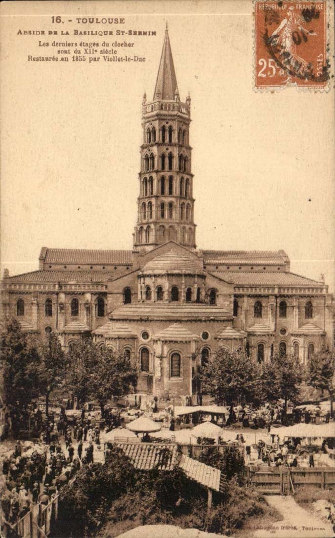 Toulouse — Abside de la Basilique Saint-Sernin — éditeur Labouche Irédes, n°16