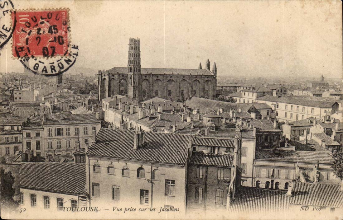 Toulouse CPA Vue prise sur les Jacobins