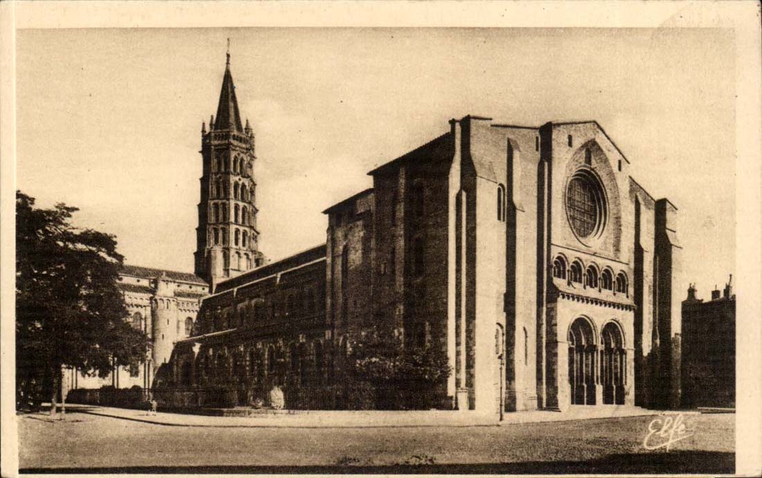 Toulouse CPA Basilique saint Sernin Vue generale Nord