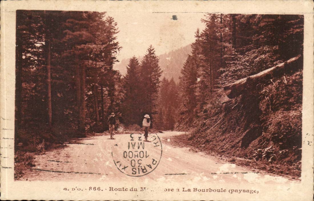 Route du Mont Dore a la Bourboule (paysage)