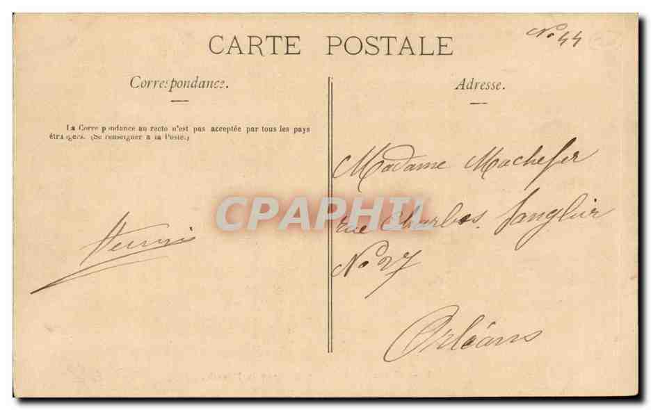 Epinal CPA Vue generale sur la Moselle — Rückseite