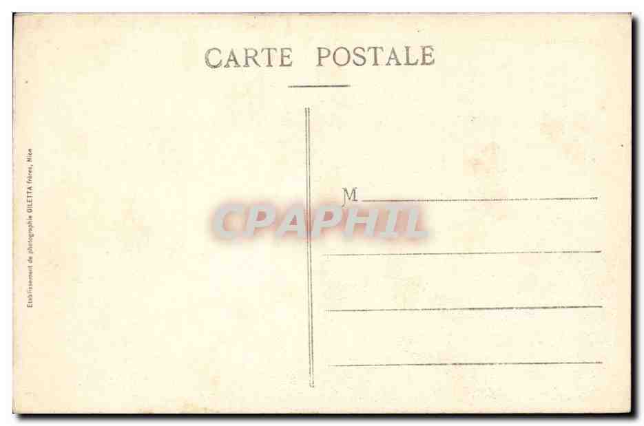 CPA Cote d'azur a vol d'oiseau de Cannes a Nice — Verso