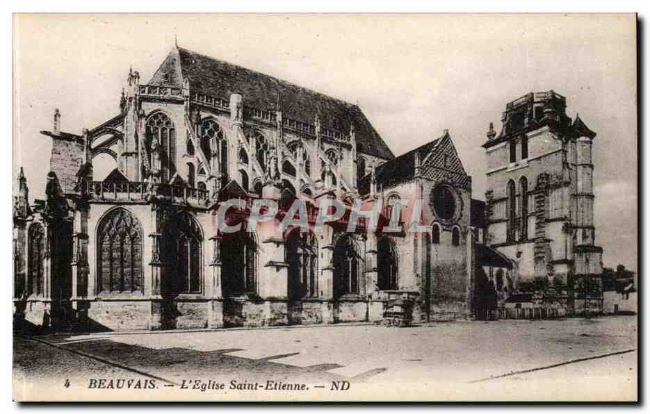 Beauvais CPA L'eglise Saint Etienne Cote nord