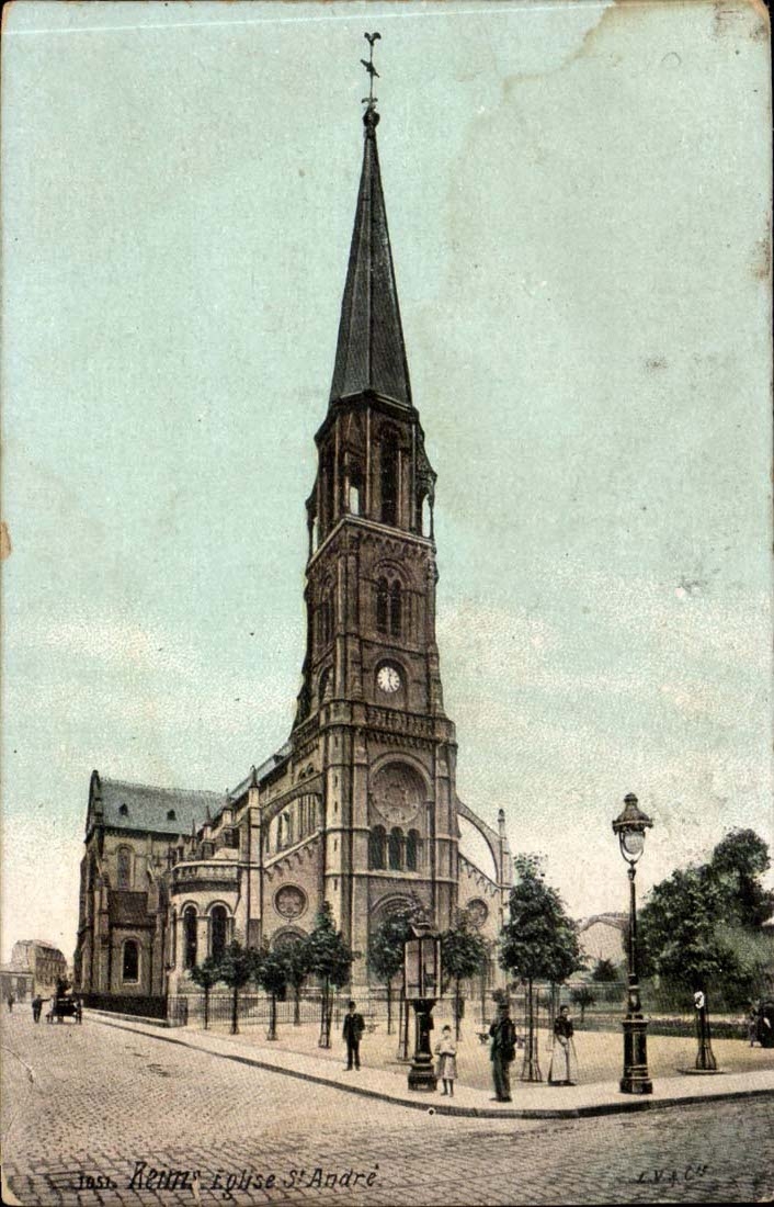 Reims CPA Eglise Saint Andre