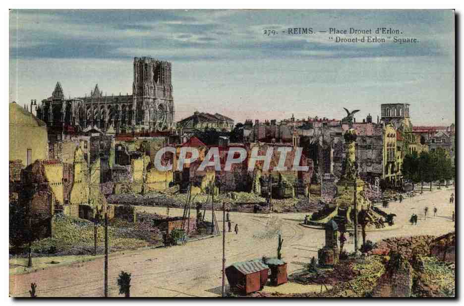 Reims — Place Drouet d'Erlon — Verlag Baudet, Nr. 379