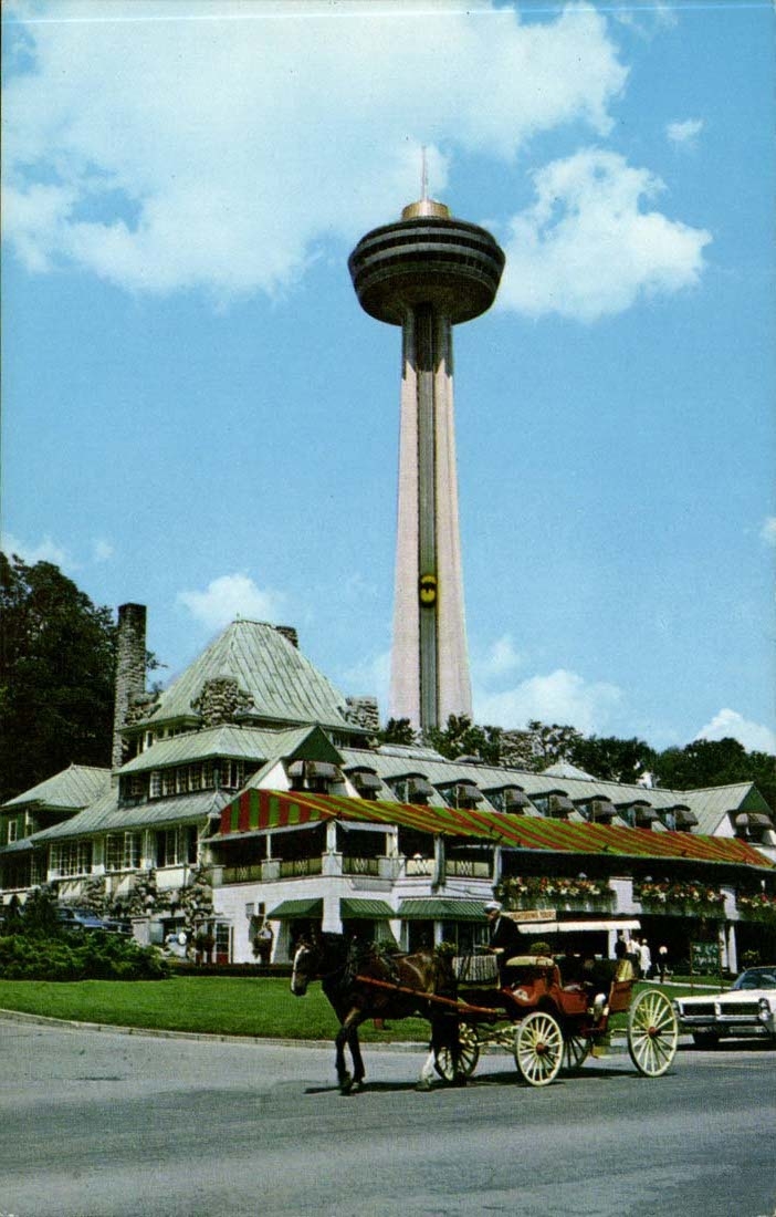Canada CPM The Refectory restaurant taken from Queen Victoria PArk Niagara Falls