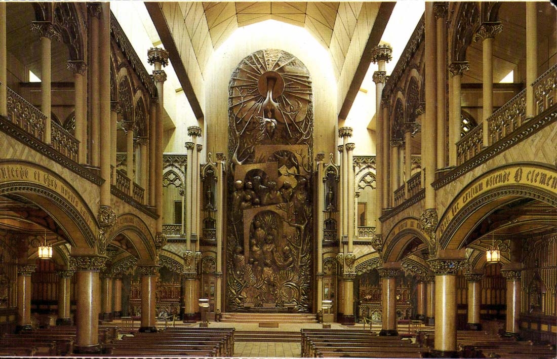 Canada CPM Montreal Chapelle du SAcre Coeur Basilique Notre Dame 