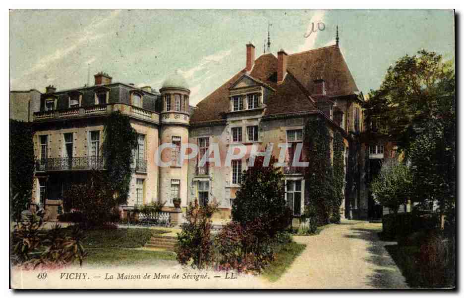 Vichy CPA La maison de Mme de Sevigne
