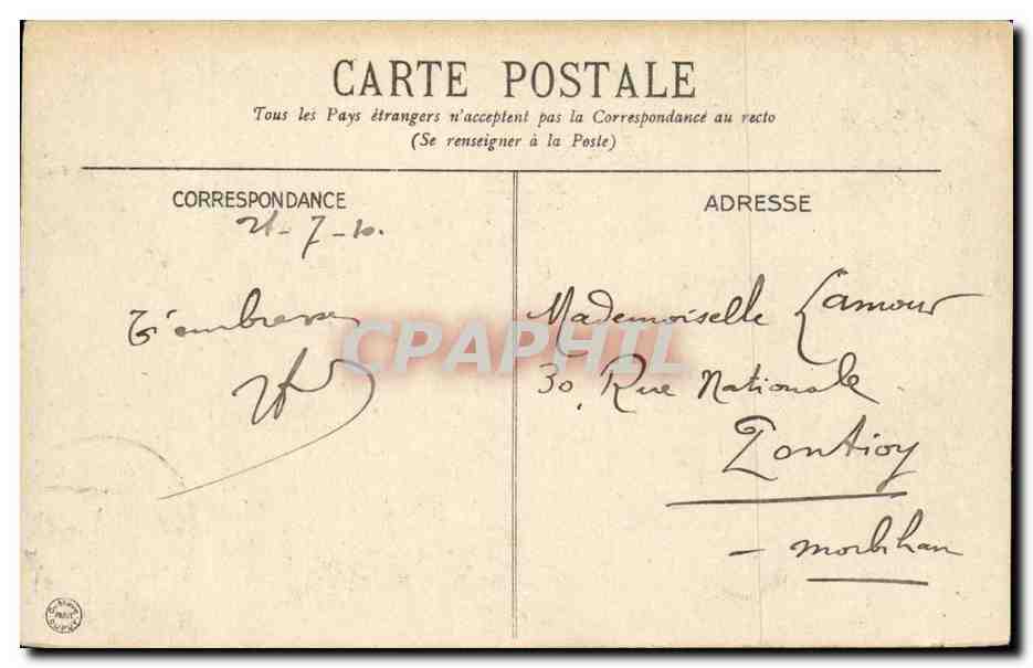 Vichy — La Gare — Éditeur inconnu, n°3 — Back