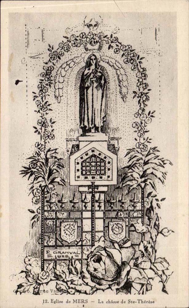 Eglise de Mers CPA La chasse de Ste Therese