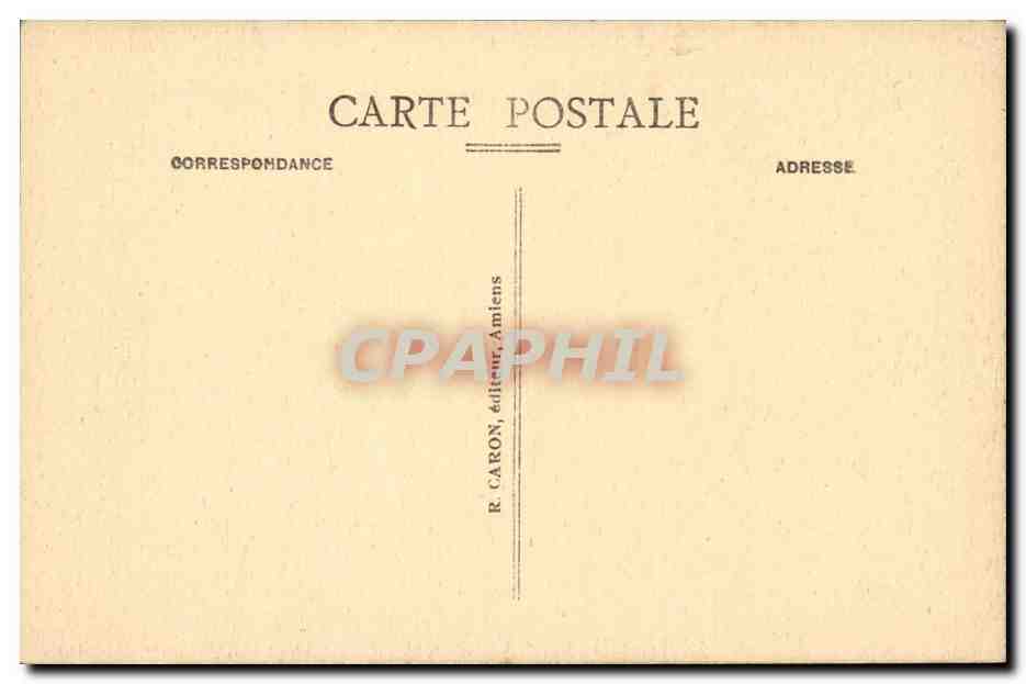 Amiens CPA La cathedrale Histoire de St Firmin Saint Firmin baptisant les Amienois — Back