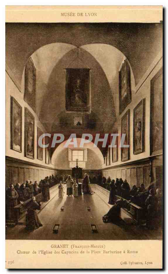Musee de Lyon Granet CPa Choeur de l'eglise des CApucins de la Place Barberine a Rome