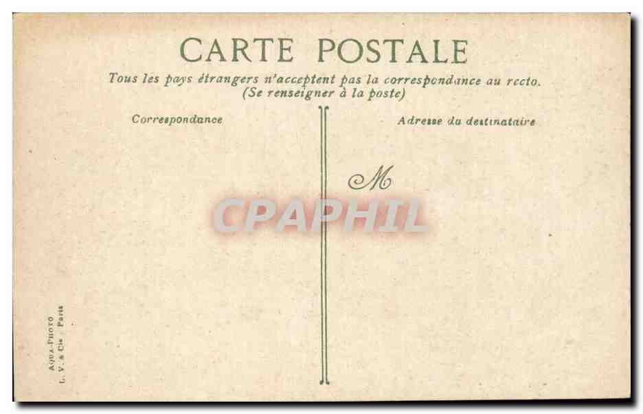 Panoramablick auf das Land — Verlag AQUA-PHOTO, Paris — Rückseite