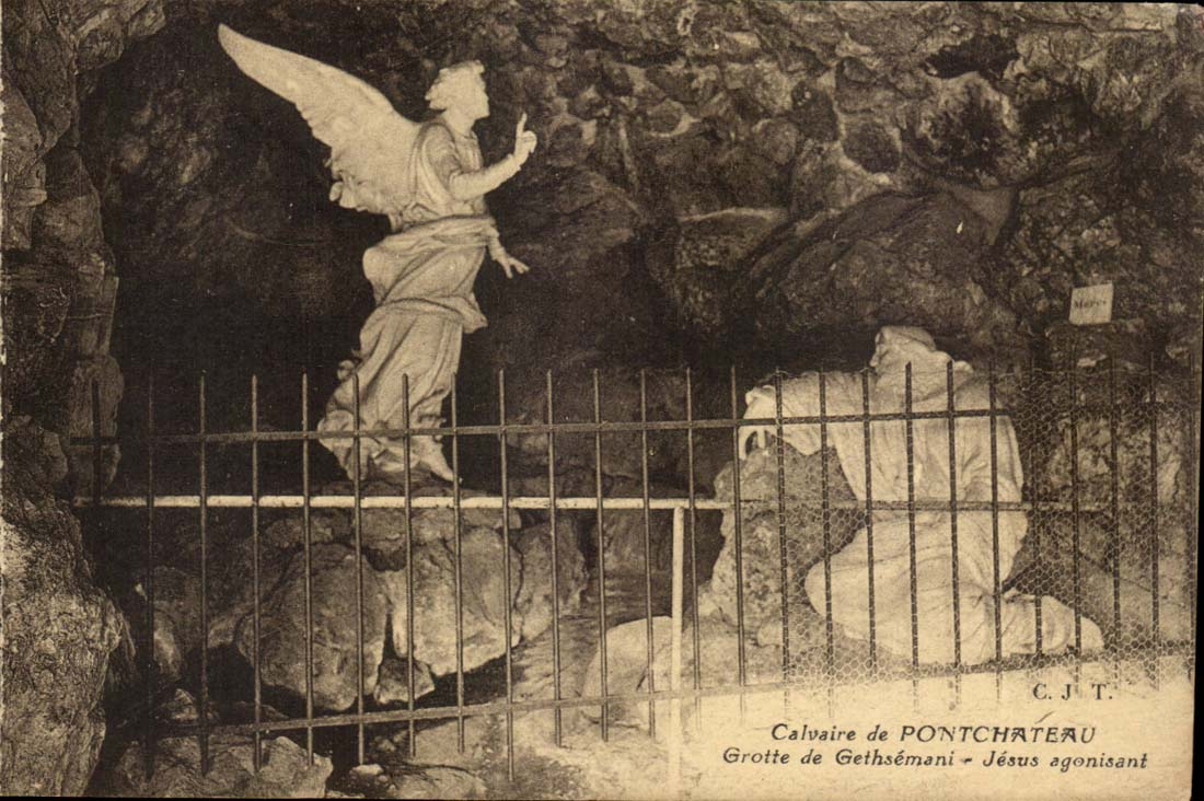 Calvaire de Pontchateau CPA GRotte de Gethsemani Jesus agonisant