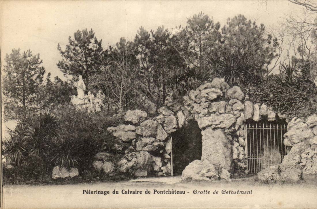 Pelerinage du Calvaire de Pontchateau CPA GRotte de Gethsemani