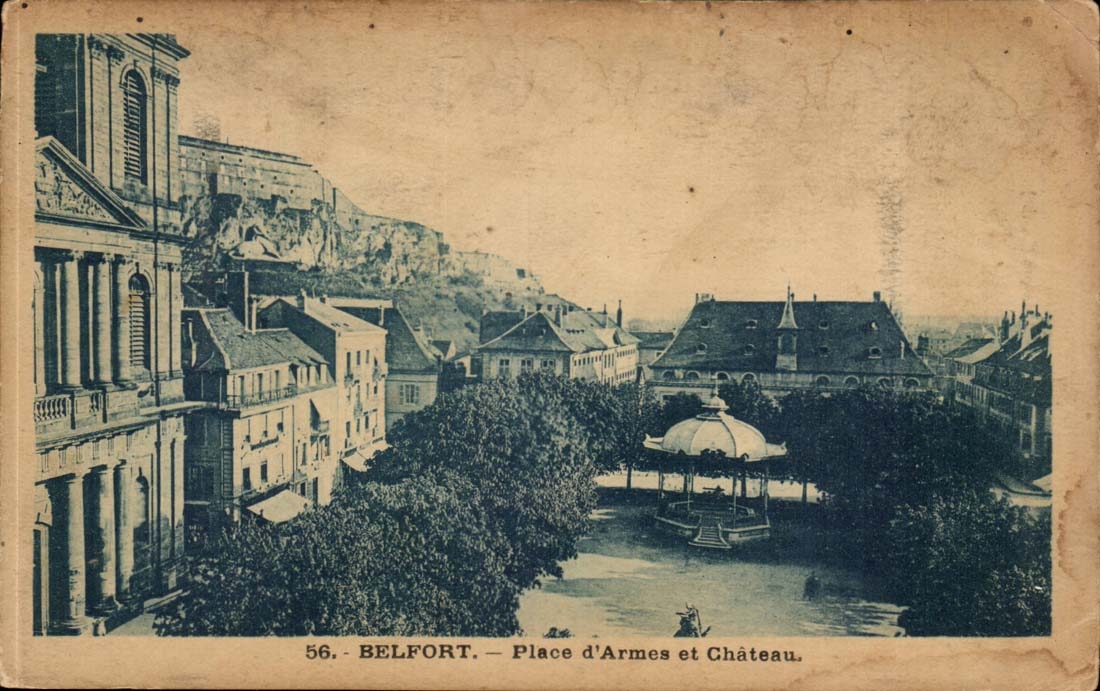 Belfort CPA Place d'armes et chateau