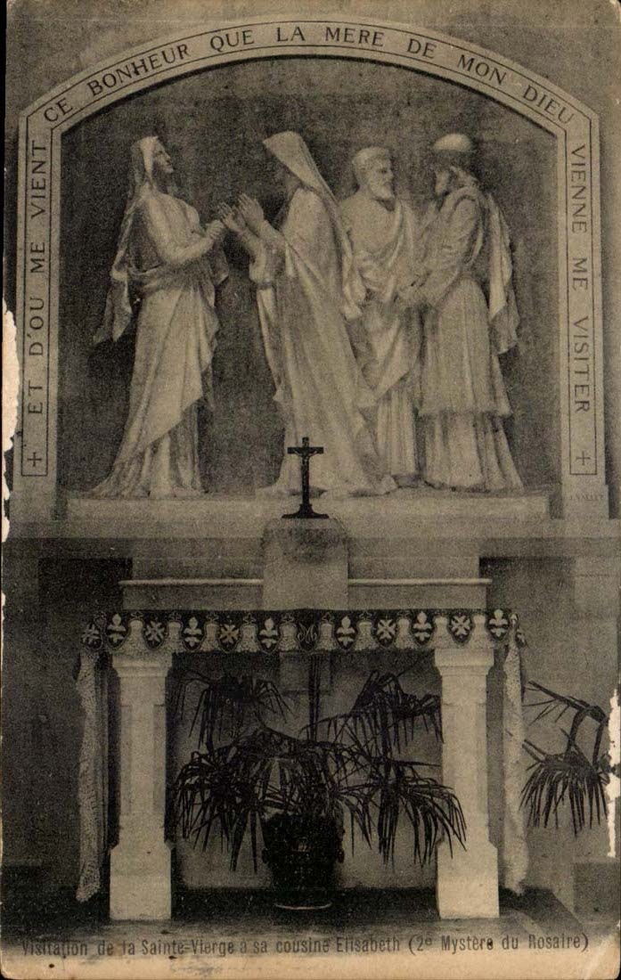 CPA Visitation de la Vierge a sa cousine Elisabeth (2eme mystere du Rosaire)