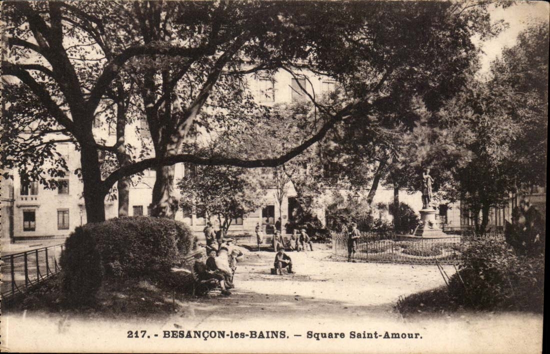 Besançon-les-Bains — Square Saint-Amour — éditeur Ch. Girardon & Cie