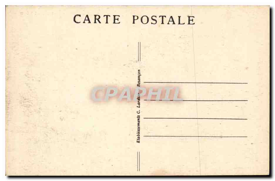 Belfort CPA Chateau et lion — Rückseite