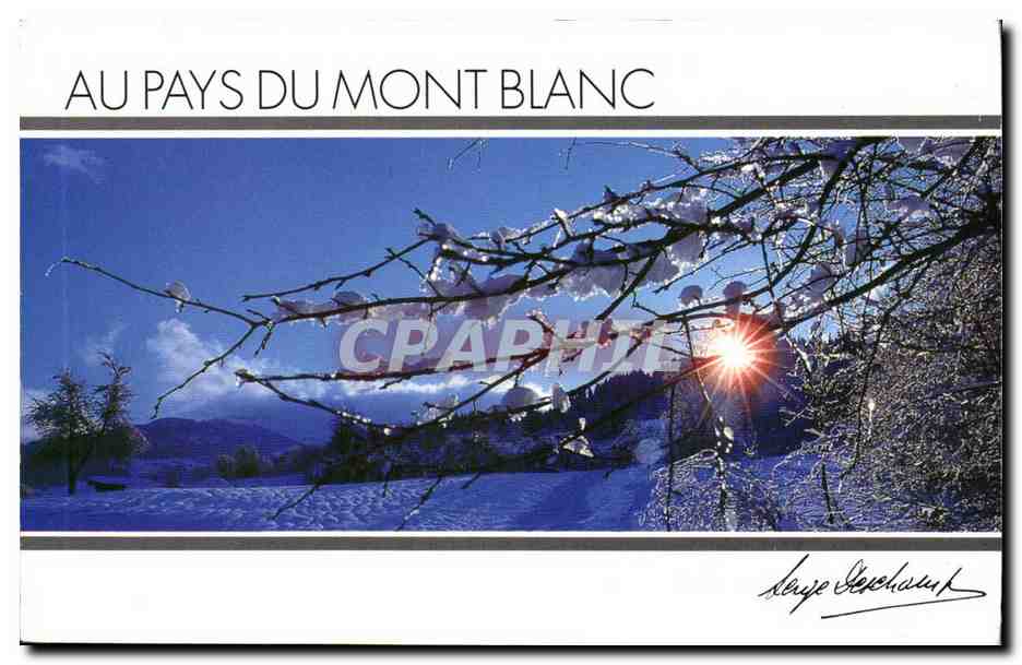 Au pays du Mont Blanc — paysage hivernal avec soleil — Serge Deschamps, série PH6