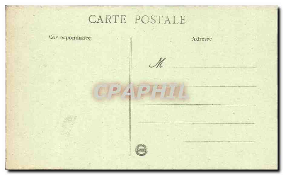 Reims - la Cathedrale - vue de la rue de l'Ecole de Medecine - CPA  — Verso