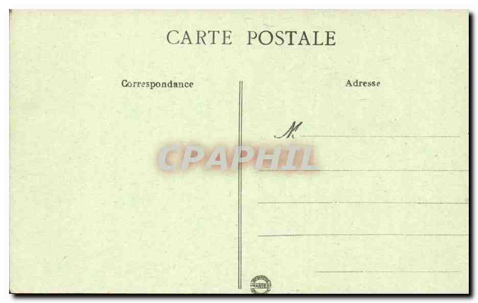 Reims - Place de Parvis - Trous d'Obus - CPA  — Verso