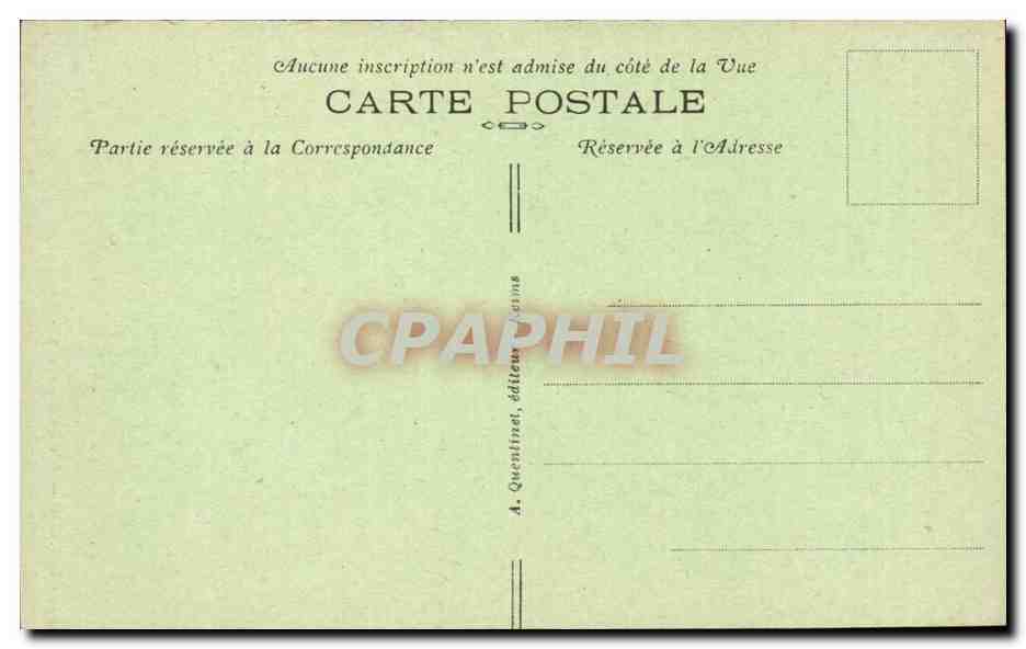 Reims - la cathedrale - Porche du jugement dernier - CPA  — Verso