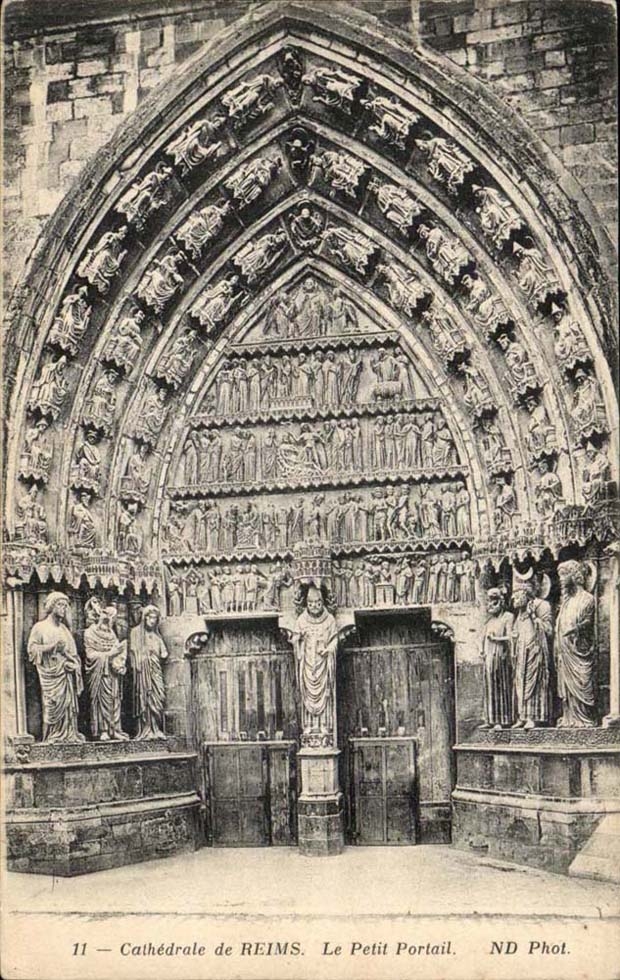 Cathédrale de REIMS — Le Petit Portail — ND Phot.